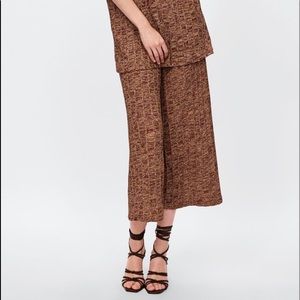 ZARA ribbed culottes